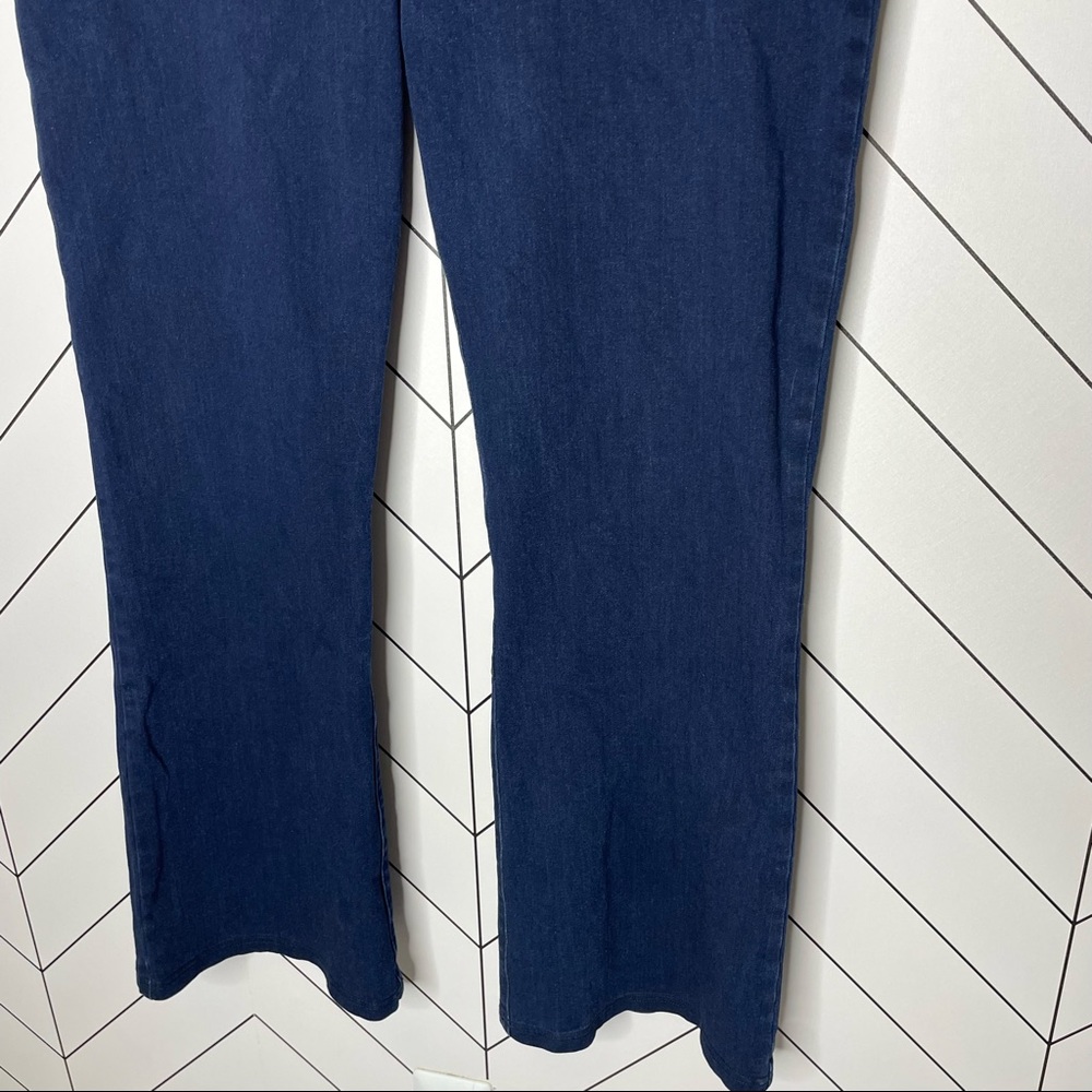 Betabrand | Bootcut Denim Yoga Pants Pull On Stretch Jeans Size 2XL PETITE - Picture 5 of 13